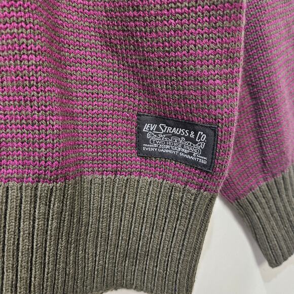 Levi's Men's Purple Green Relaxed Fit Sweater Size Medium - Picture 5 of 9